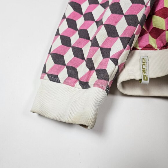 Ride Snowboards Geometric Colorful Mens XL Long Sleeve Full Zip Hoodie - Picture 4 of 9